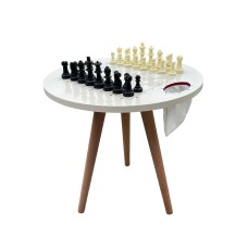 Sleek and Stylish Chess Table, chessboard, parents gift, chess set with chess pieces, Chess Table with Piece Storage