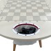 Sleek and Stylish Chess Table, chessboard, parents gift, chess set with chess pieces, Chess Table with Piece Storage